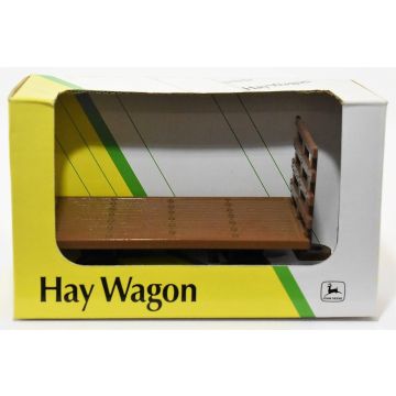 JD -  - Wagon, hay rack with square bales - 1/32