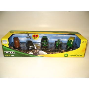 JD - Set - Horse trailer, 5 pieces - 1/64