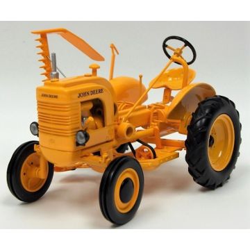 JD - LI - Tractor, industrial yellow with side mount mower - 1/16