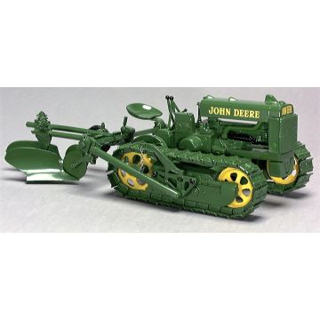 JD - Lindeman - Crawler, metal tracks with plow - 1/16