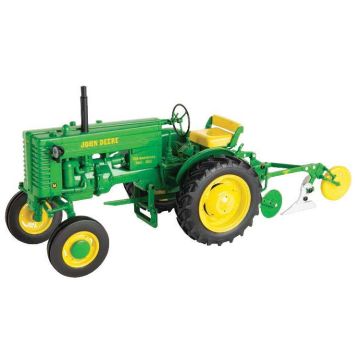 JD - M - with mounted two bottom plow, 75th Anniv, Green - 1/16