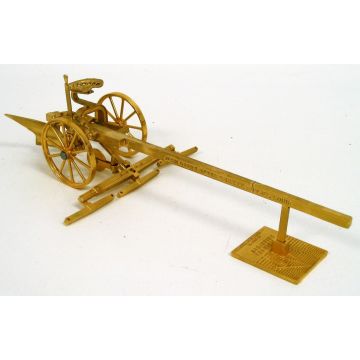 JD -  - Plow, 1 bottom, Gilpin sulky, gold plated 2000 Expo - 1/16