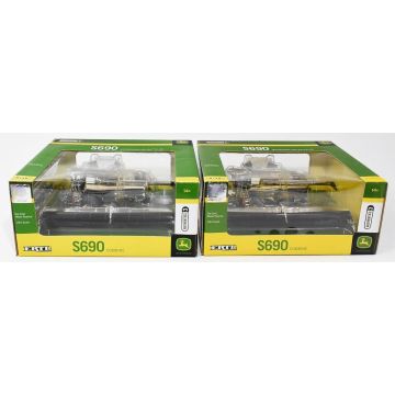 JD - Set - S690 Combine Authentic 2012 Dealer meeting gold & chrome - 1/64