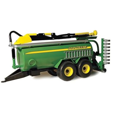 JD -  - Slurry wagon, tandem axles, folder injectors, green - 1/32