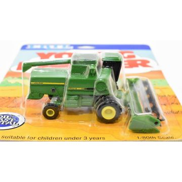 JD - Titan II - Combine, grain platform, green cab top, Young Farmer card - 1/80