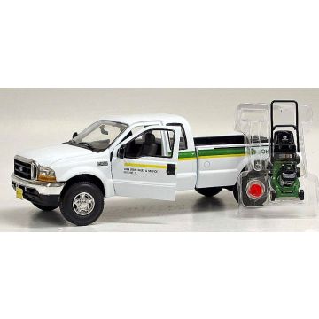 JD - Misc - Truck, Ford 250 pickup with John Deere mower etc. - 1/25