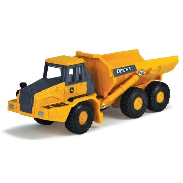JD -  - Truck, dump, articulated, block letter DEERE logo and upward leaping deer logo - 1/64