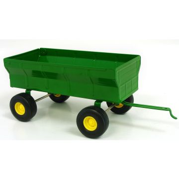 JD -  - Wagon, flare box, green, smooth tires - 1/16