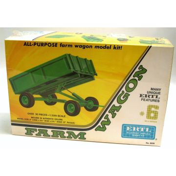 JD -  - Wagon, barge type, plastic model kit, green - 1/25