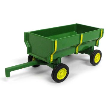JD -  - Wagon, flare box, green with yellow rims - 1/43