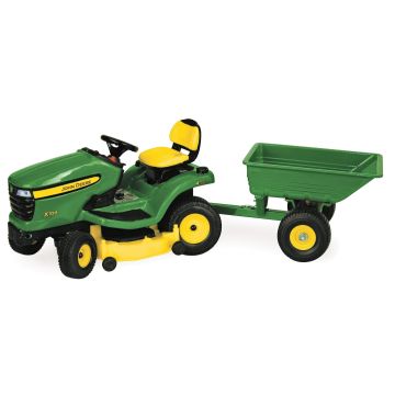 JD - X324 - Mower & plastic green cart - 1/16