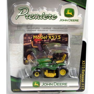 JD - X575 - Tractor with mower deck, Premiere #17, muddy - 1/32