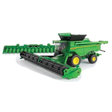 JD - X9 1000 - Combine, duals, folding corn head, grain table, no handrail details - 1/64