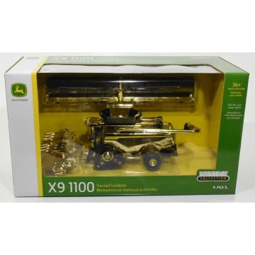 JD - X9 1100 - Combine, tracks, corn head, draper head, gold, Expo Award - 1/64