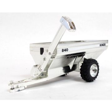 Kinze - 840 - Wagon 1990 25th Anniversary silver chrome - 1/64