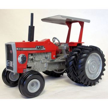 MF - 590 - 2WD Duals 2 post ROPS 1980 National Farm Toy Show - 1/16