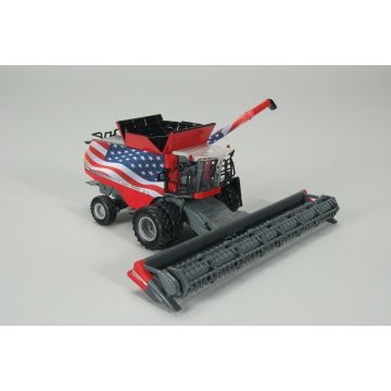MF - 9565 - Combine, 9565 grain head US Flag - 1/64