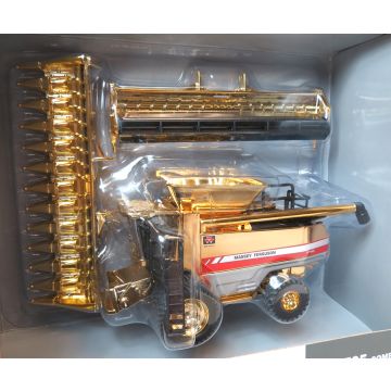 MF - 9795 - Combine, 2 Heads, Binkley Hurst 20th Anniversary, gold - 1/64