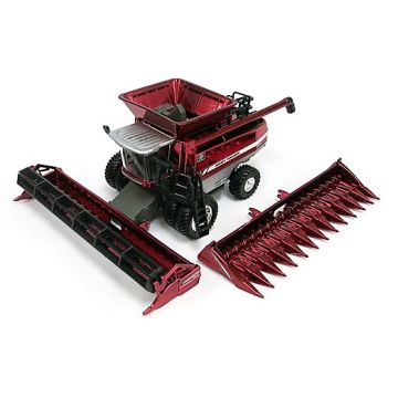 MF - 9795 - Combine, 2 Heads, Binkley Hurst 20th Anniversary, red chrome - 1/64