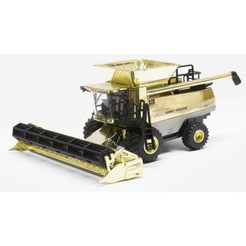 MF - 9895 - Combine, 9895 flotation tires 2 heads, gold - 1/64