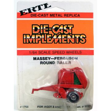MF -  - Baler, round, Die-cast Implements card - 1/64