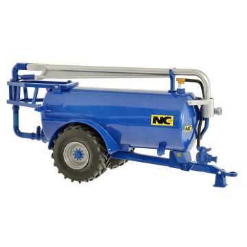 NC -  - Slurry tanker, blue, wide tires, transfer boom - 1/32