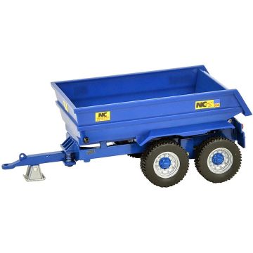 NC -  - Trailer, dump, tandump axle, blue - 1/32
