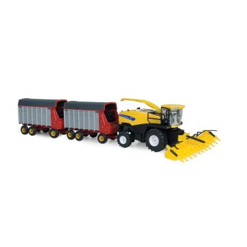NH - Set - FR-9090 forage harvester, 2 forage wagons - 1/64