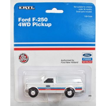 NH -  - Ford F-250 Dealership Pickup, Ford New Holland logo, two card variations - 1/64