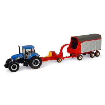 NH - Set - T-8020, Forage Harvester & Wagon - 1/64