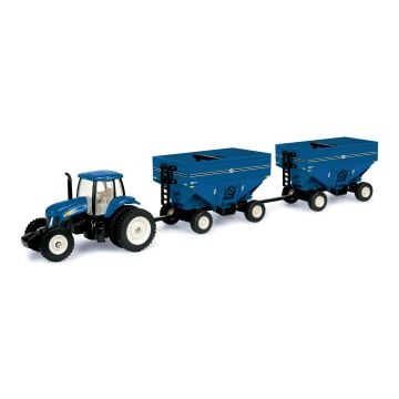 NH - Set - T-8030, 2 J&M wagons - 1/64