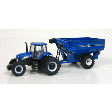 NH - Set - T-8040 MFD duals, J&M Grain Cart - 1/64