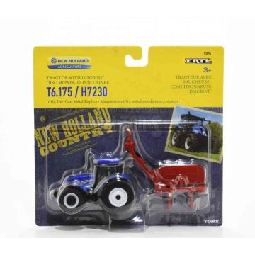 NH - Set - T6.175 FWA Tractor, H7230 Mower Conditioner - 1/64