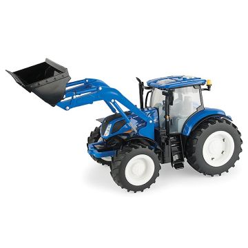 NH - T7.270 - Tractor w/loader, lights, sound, Big Farm series - 1/16
