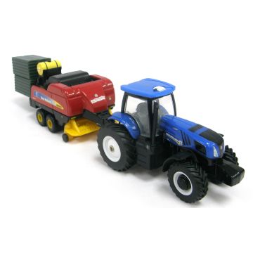NH - Set - T8.275 MFD, BB-9060 baler 2012 Farm Show Edition - 1/64