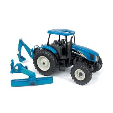 NH - Set - TS-135A with rear blade & backhoe attachment - 1/16