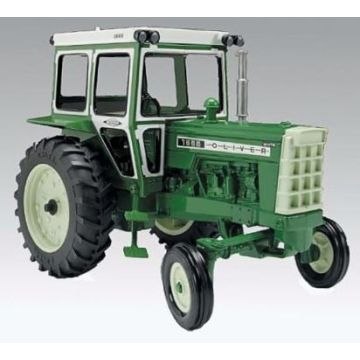 Oliver - 1655 - White Oliver, WF Hiniker cab green - 1/16