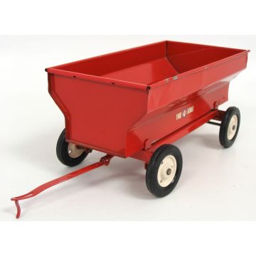 Tru-Scale -  - Wagon, flare box, red/orange, cream rims T-S  decal - 1/16