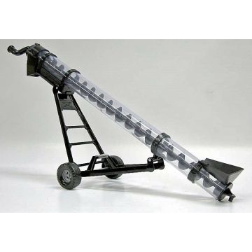 UB -  - Auger, clear tube, black structure & hopper, tread tires, blue box - 1/16