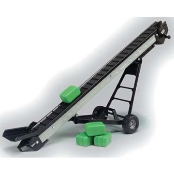 UB -  - Elevator with bales, black belt, black structure, silver frame - 1/16