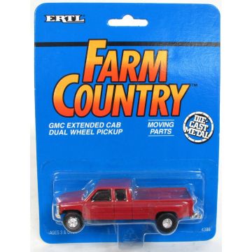UB - Truck - GMC Extended cab dually, red - 1/64