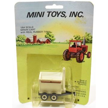 UB -  - Grain Cart brown stripe, white box and rims, black frame - 1/64