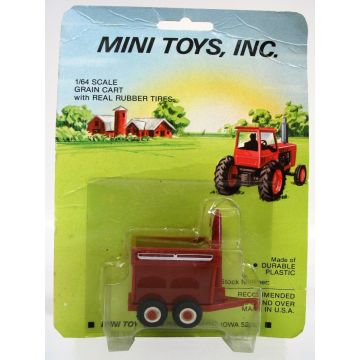UB -  - Grain Cart, red with red undercarriage, white rims and white stripe - 1/64