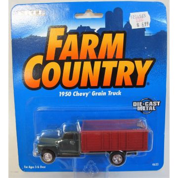 UB - Truck - Grain Truck, Chevy 1950, Green cab - 1/64