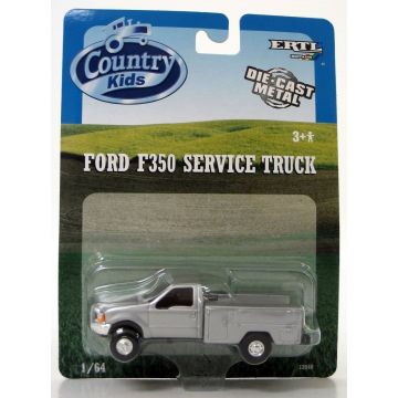 UB - Truck - Service truck, F-350, silver, Country Kids card - 1/64