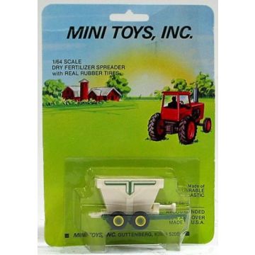 UB -  - Spreader, fertilizer dry, white box, green frame, yellow rims - 1/64