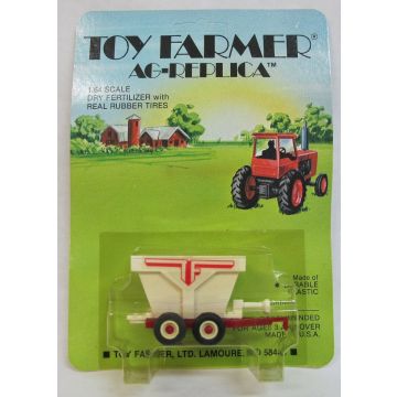 UB -  - Spreader, fertilizer dry, red frame, white box Toy Farmer card - 1/64