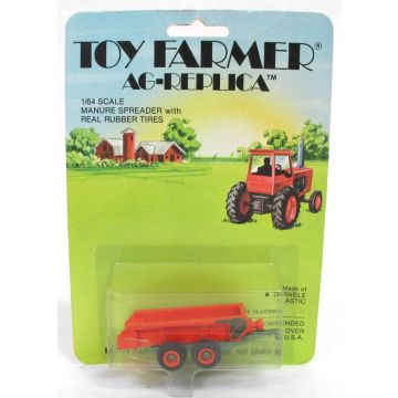UB -  - Spreader, manure, orange & green, made by Toy Farmer - 1/64
