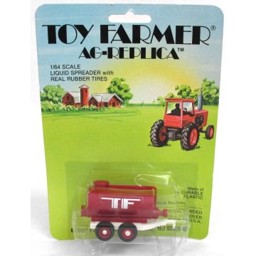 UB -  - Spreader, manure liquid, red Toy Farmer card, white frame, red rims - 1/64