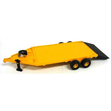 UB -  - Trailer, implement tandem axel with winch, yellow in white box - 1/16